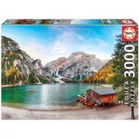 Educa Wildsee im Herbst, 3000 Teile Puzzle für Erwachsene und Kinder ab 12 Jahren, Südtirol, Mehrfarbig