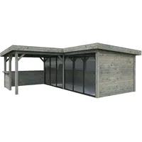 Palmako Gartenhaus Lenna 5,88 x 5,88 m Grau