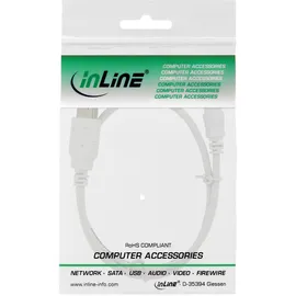 InLine USB-A auf Mini-USB 1 m Weiß