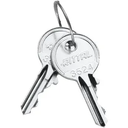 Rittal SZ 2532.000 Schaltschrankschl?ssel Sicherheitsschlie?ung Stahl 2 St.