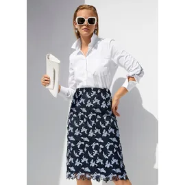 Madeleine Bleistiftrock Damen Floral Blau 42