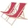 Habitat et Jardin Gartenliege 56 x 81 x 107 cm Rot 2 St.