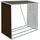 vidaXL Brennholzlager Verzinkter Stahl 163 x 83 x 154 cm Braun