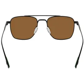 Lacoste L261s Unisex-Sonnenbrille Vollrand Pilot Metall-Gestell, schwarz