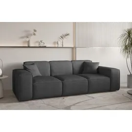 Fun Möbel Sofaset Designersofa CELES PREMIUM 3-1-1 in Stoff Scala Anthrazit - Grau