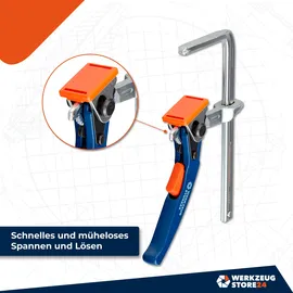 WS24 Einhandhebelzwinge Ganzstahl 160 / 80 -