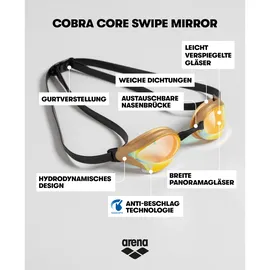 Arena Cobra Core Swipe Schwimmbrille blau schwarz One Size