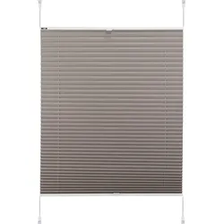 Plissee »LAHOLM«, Lichtschutz, ohne Bohren, verspannt, im Fixmaß, Plissee, 78490557-5 taupe