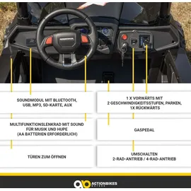 ACTIONBIKES MOTORS UTV Buggy MX schwarz
