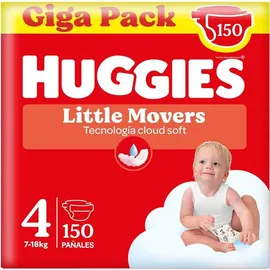 Huggies Little Movers Größe 4 150 St. (3 x 50), Monatsbox