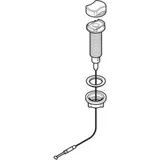 Geberit Drehbetätigung mit Kabelzug 242085201 zu Geberit Spülbeckenanschluss