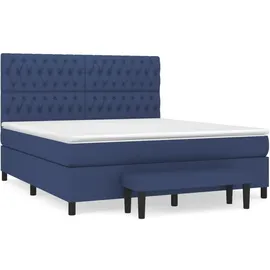 vidaXL Boxspringbett 180 x 200 cm Blau