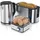 Arendo Wasserkocher 1,5 l Silber