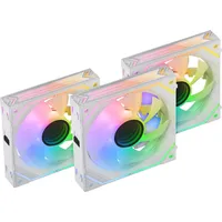 Mars Gaming MF-LINKFINITYKIT Weiß, Kit 3x 120mm PWM Modularlüfter, LINKFINITY Verbindungssystem, Infinity Mirror ARGB 360° Beleuchtung und ARGB Controller, Ultra-quiet 12dB
