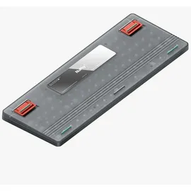 nuphy Air96 V2 Mechanische Tastatur Kabellos mit niedrigem Profil,100 Tasten RGB Hot-Swap Tastatur unterstützt 2.4GHz Wireless/Bluetooth/USB-C für PC/Laptop/Windows/Mac-Grey Gateron Brown Switch