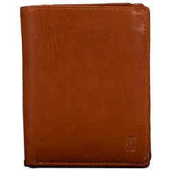 Hausfelder Manufaktur Karten-/Ausweisetui Riley mit RFID-Schutz Cognac 