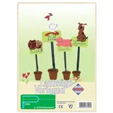 Pebaro 372/2S - Laubsägevorlage Kräuterstecker, 1 Platte, Größe DIN A4