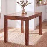FineBuy Küchentisch 120 x 76 x 60 cm braun