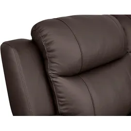 vente-unique Relaxsofa, Braun, Leder, Uni, 5-Sitzer, 217x217 cm, Wohnzimmer, Sofas & Couches, Wohnlandschaften, Ecksofas