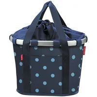 KLICKfix Fahrradkorb mixed dots blue