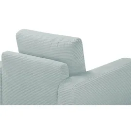 bobb Sessel Lisa de Luxe Mikrofaser 85 x 90 x 93 cm Blau mit Boxspringpolsterung