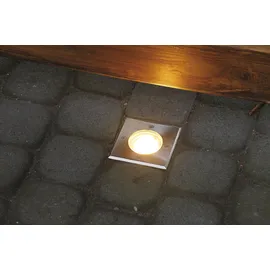 Heitronic Bodeneinbaustrahler Edelstahl 15,0 cm GU10 IP67 silber