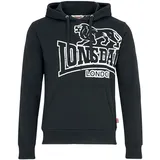 Lonsdale Tadley Kapuzenpullover - Black / Ecru - 3XL
