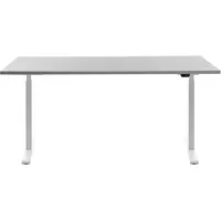 TOPSTAR Schreibtisch E-Table lichtgrau / Weiß