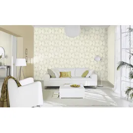 Rasch Textil Vliestapete Uni Sky Lounge 10,05 x 0,53 m 608618 gold