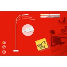 Briloner LED Stehlampe, Servo, dimmbar, CCT, weiß