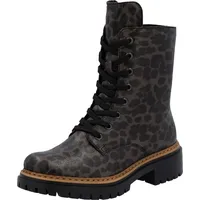 Rieker Schnürboots Schnürstiefelette, Profilsohle, mit kontrastfarbenem Sohlenrand, Gr. 39