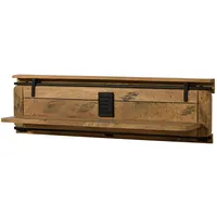 Massivmoebel24 Wandregal 140 x 25 x 38 cm Beige