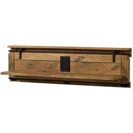 MASSIVMOEBEL24.DE Wandregal 140 x 25 x 38 cm Beige