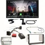 Kenwood DMX8021DABS Android Auto CarPlay Bluetooth Einbauset für Kia Venga