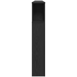 vidaXL Kopfteil Schrank Schwarze Eiche 180 x 18.5 x 102.5 cm