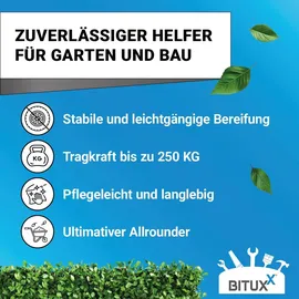 BITUXX Schubkarre 100 l 250 kg