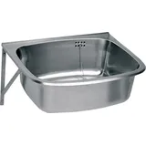 KWC AR Ausgussbecken, SIRIUS, Edelstahl, 560x200x460 mm, Klapprost und Spritzwand,