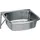 KWC AR Ausgussbecken, SIRIUS, Edelstahl, 560x200x460 mm, Klapprost und Spritzwand,