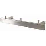 Haku-Möbel HAKU Möbel Wandgarderobe 16744 silber Metall 3 Haken 26,0 x 4,0 cm