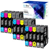 LXTEK Kompatibel für Epson 18XL Multipack für Epson XP 322 Druckerpatronen für XP-305 XP-215 XP-225 XP-412 XP-422 XP-325 XP-312 XP-315 XP-205 XP-415 XP-425 (15er-Pack)
