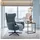 Mr. Deko Ohrensessel Marconia Polyester 0 x 0 x 0 cm Blau drehbar