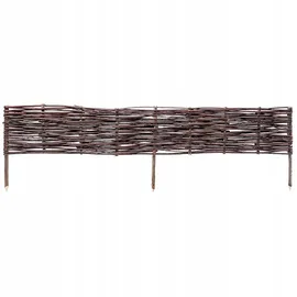 Kadax - Palisade aus Weide, Natürlicher Weidenzaun, 1 Stück, 120x40cm