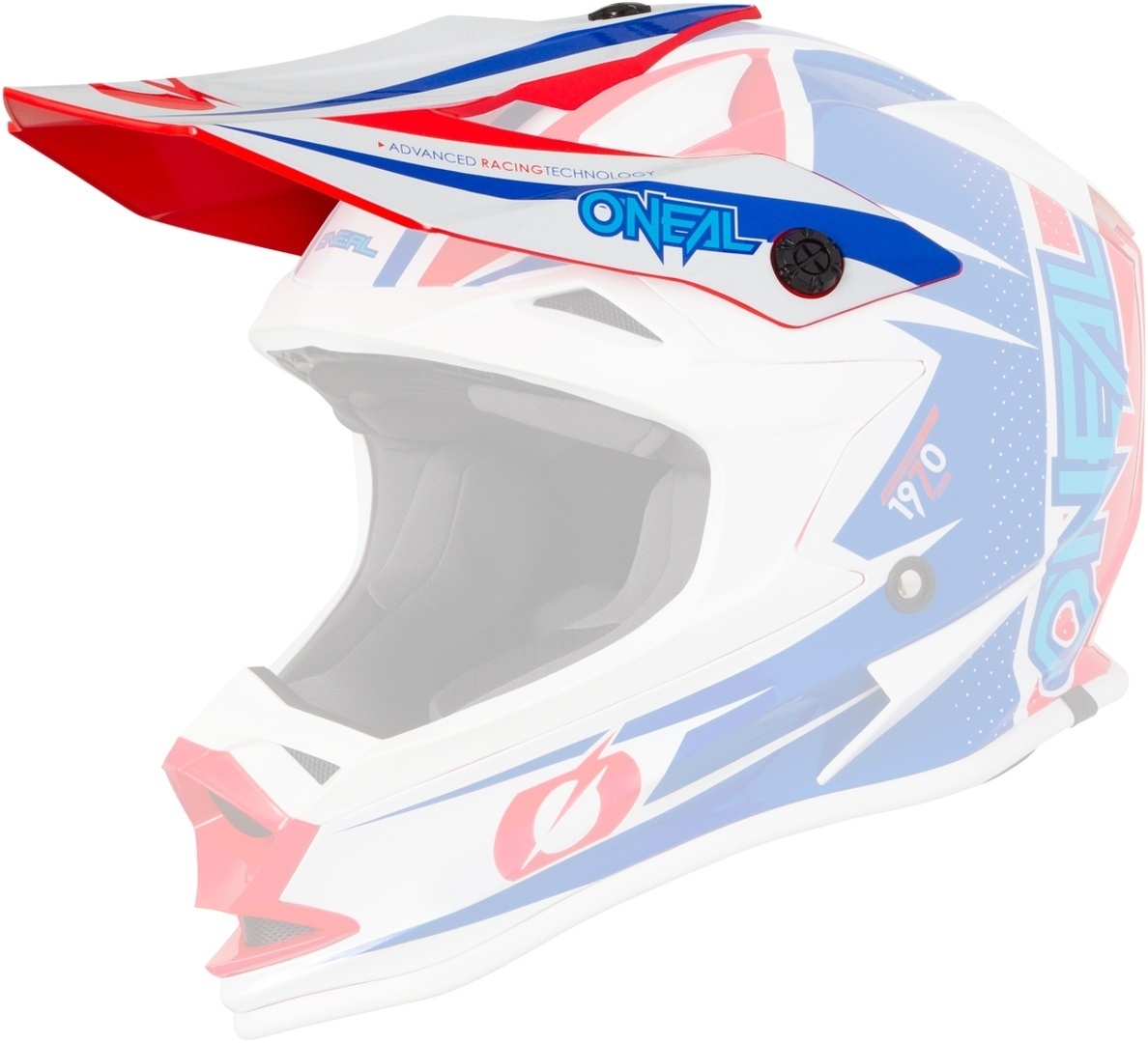 Oneal 7Series Strain Helm Shield, blauw, Eén maat