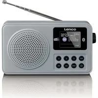 Lenco Tragbares DAB+/FM-Radio grau