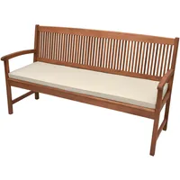 Beautissu Bankauflage 100 x 48 x 5 cm beige 1 St.