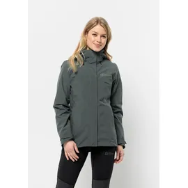 Jack Wolfskin Luntal 3in1 Jacke - Slate Green - XS