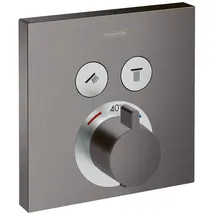 Hansgrohe ShowerSelect Thermostat, für 2 Verbraucher, brushed black