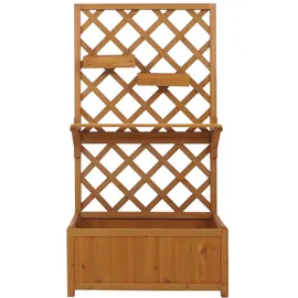 Mendler Hochbeet HWC-P68 135 x 70 x 30 cm Braun