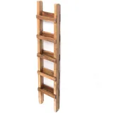 DESIGN DELIGHTS LEITERREGAL Natur, Holz, 38x170x10 cm, Wohnzimmer,, |