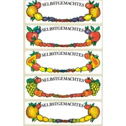 Einmachetiketten Obst oval 76x120 mm ZWECKFORM 3712 15 Stück
